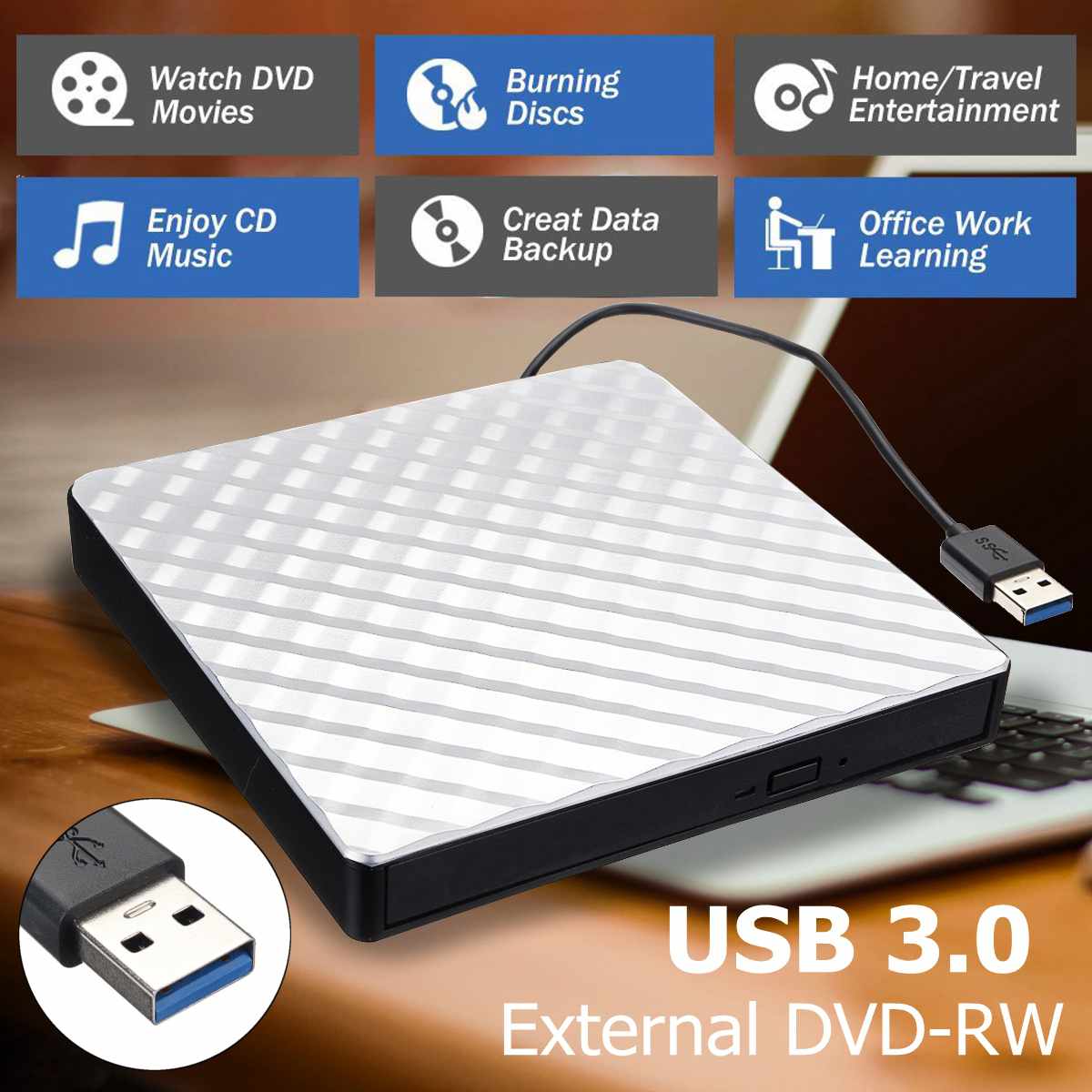 USB 3.0  PC Ʈ ܺ USB 3.0 DVD RW CD ..